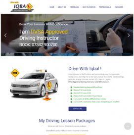 Driving Lesson Website Design