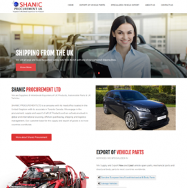 Car Parts Website Design